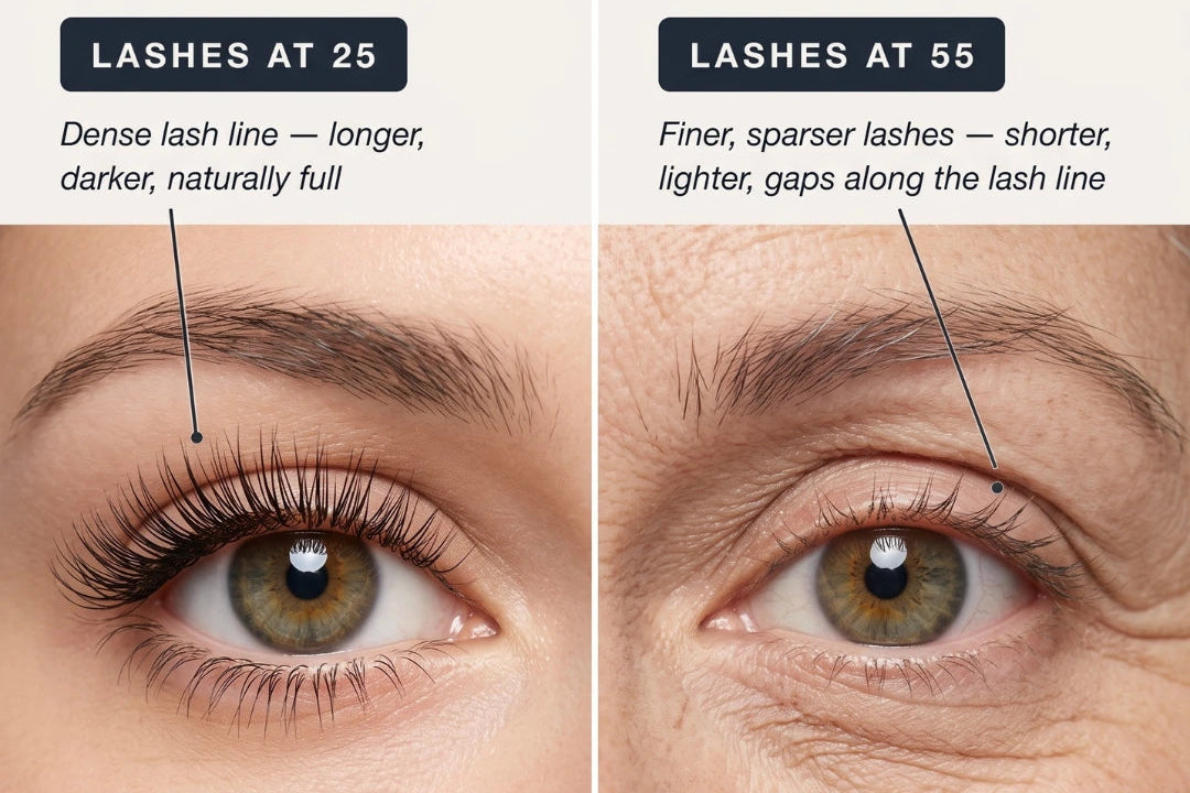 Why Mascara Works Differently on Mature Lashes